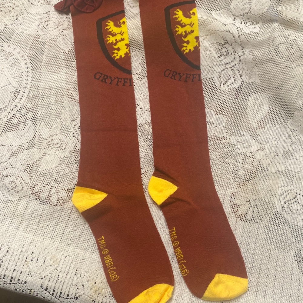 Harry Potter Gryffindor knee hi sock .